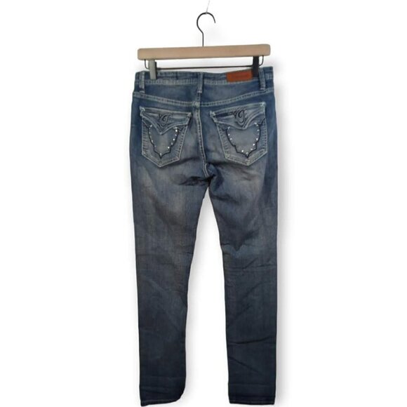 vigold Light Wash Skinny Mid-Rise Jeans Size 5/6 - Picture 2 of 4